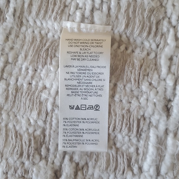 NWOT FREE PEOPLE BRIGHT OPTIMISTIC CARDIGAN IN NATURAL - Picture 8 of 13